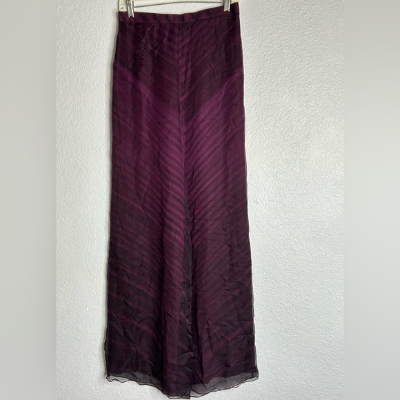 90’s Heidi Weisel silk high waisted wide leg pants - Picture 4 of 12